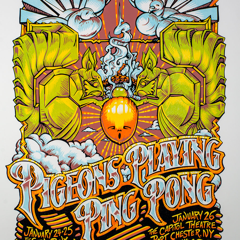 AJ Masthay "Pigeons Playing Ping Pong" AE