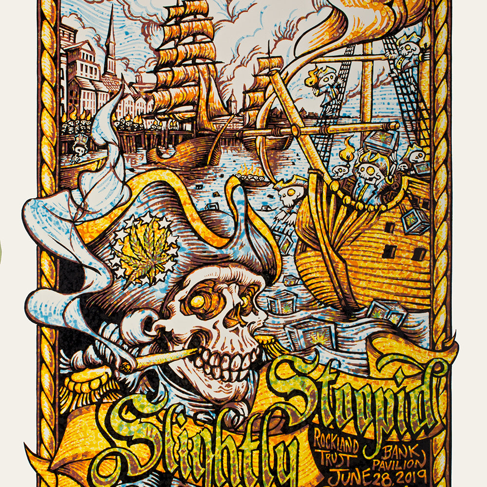 AJ Masthay "Slightly Stoopid - Boston, MA" Watercolor