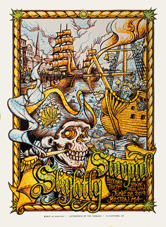 AJ Masthay "Slightly Stoopid - Boston, MA" Watercolor