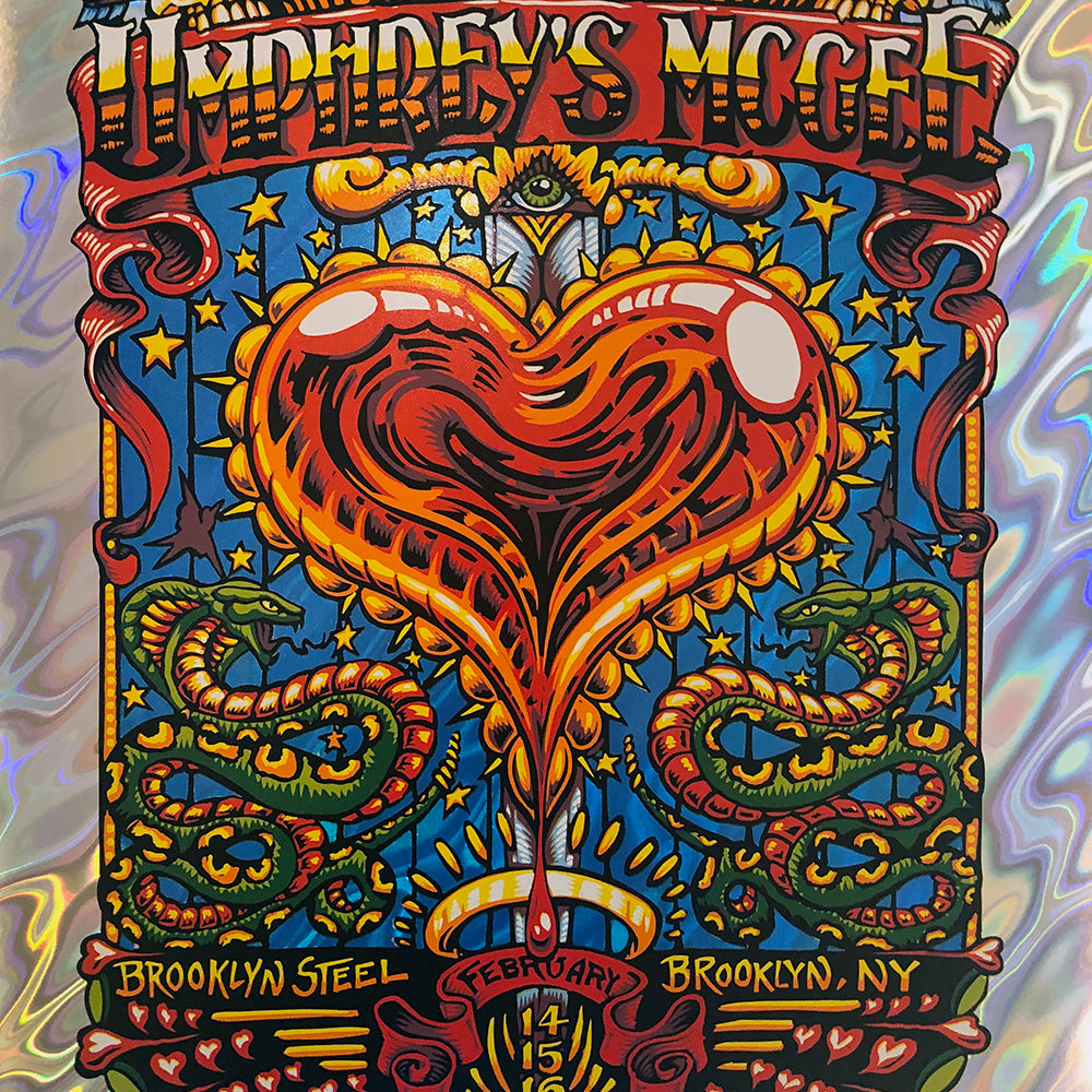 AJ Masthay "Umphrey's McGee - Brooklyn Steel" Lava Foil