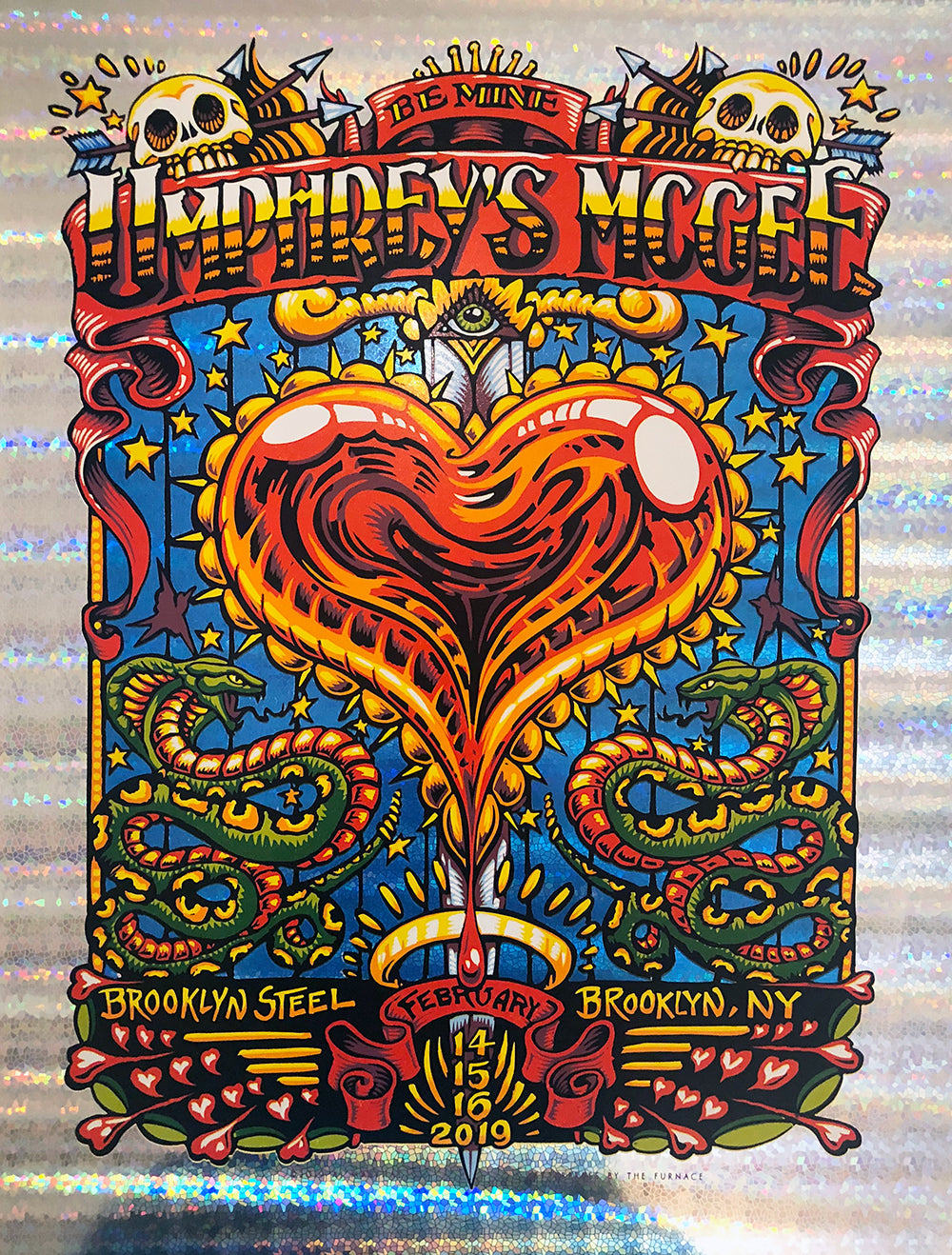 AJ Masthay "Umphrey's McGee - Brooklyn Steel" Stained Glass Foil
