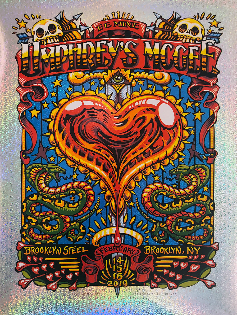 AJ Masthay "Umphrey's McGee - Brooklyn Steel" Swirl-O-Rama Foil
