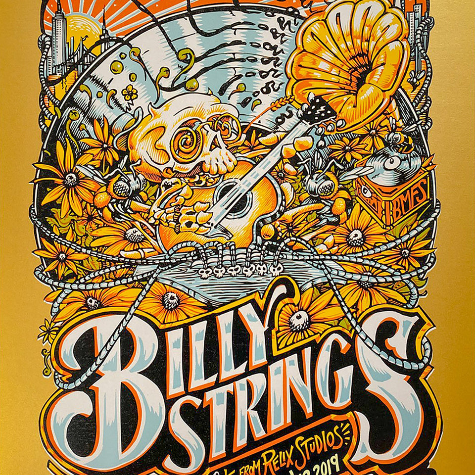 AJ Masthay "Billy Strings - Relix Studios" Gold Stardreams AE