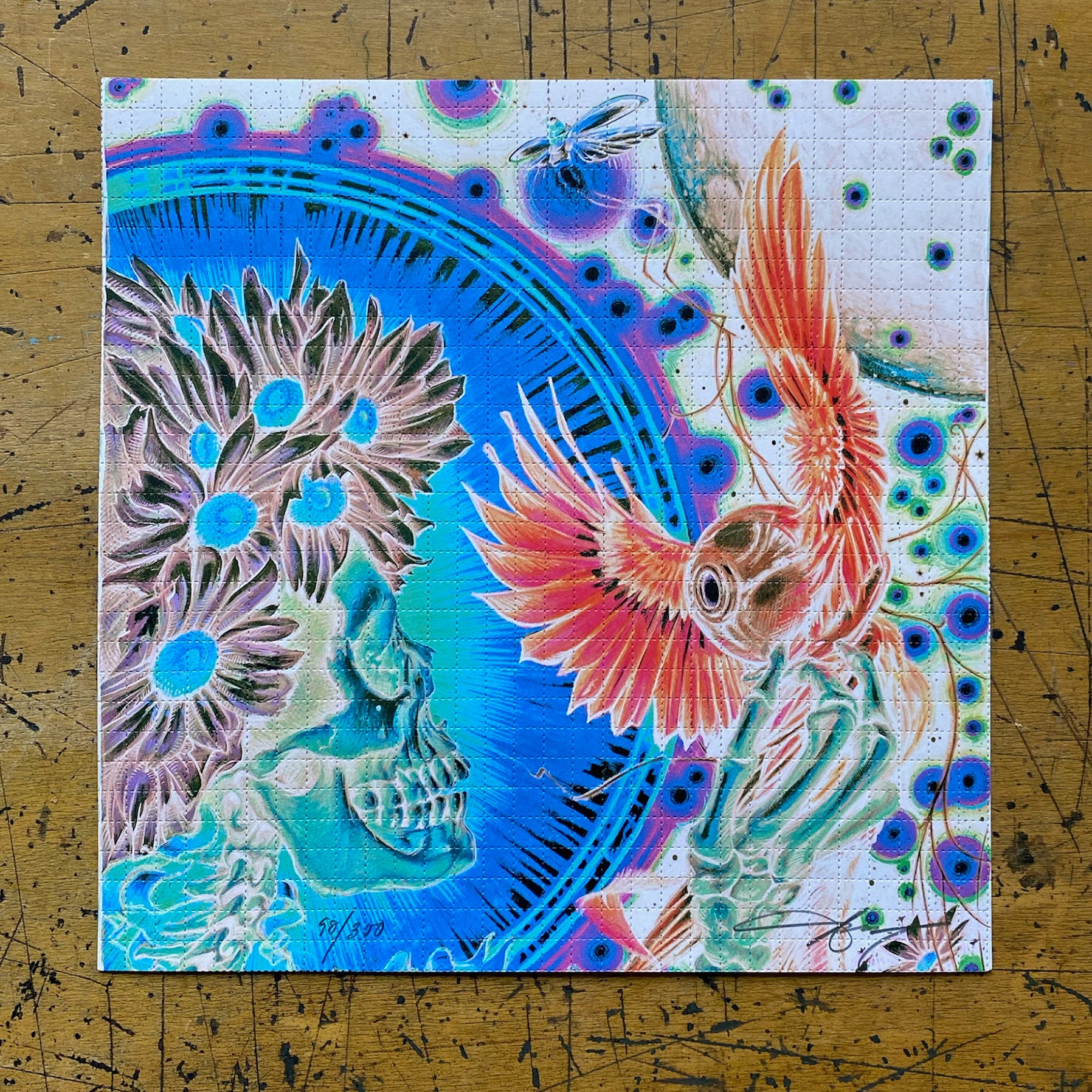 AJ Masthay "Surrender" Blotter Art