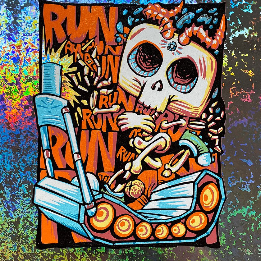AJ Masthay "Why am I running?" Foil Variant