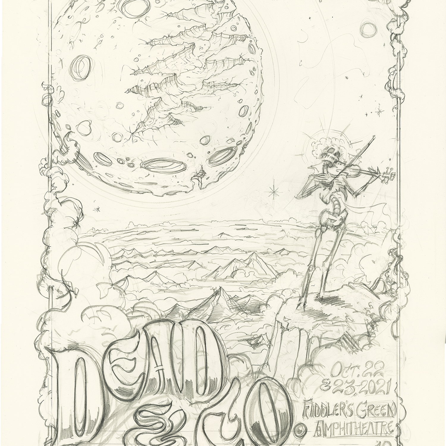 AJ Masthay "Dead & Co Fiddlers Green" Graphite OG