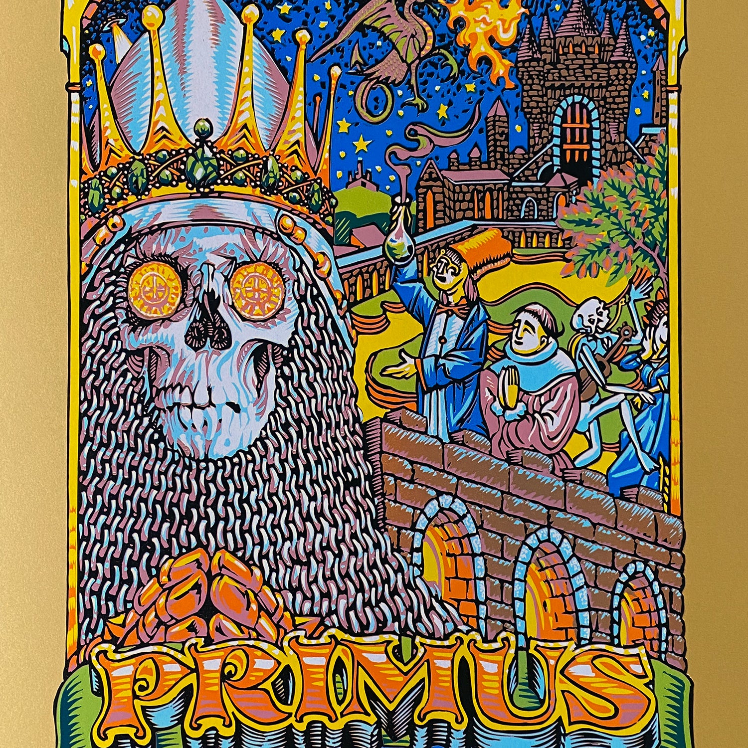 AJ Masthay "Primus - The Capitol Theatre" Gold Stardreams Variant