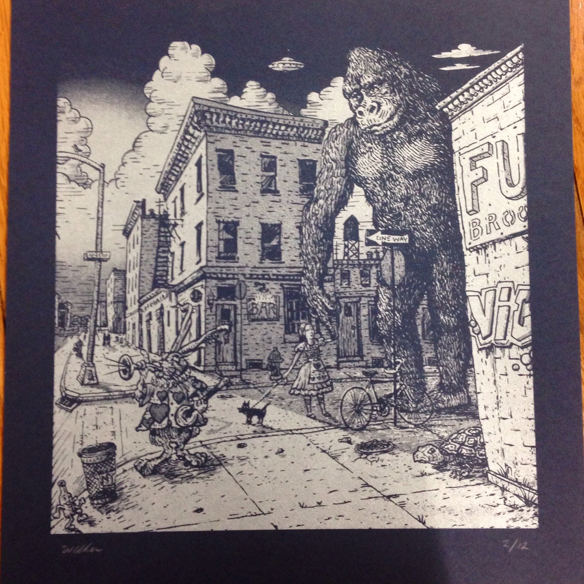 David Welker "Sunset in Brooklyn" Blue Variant