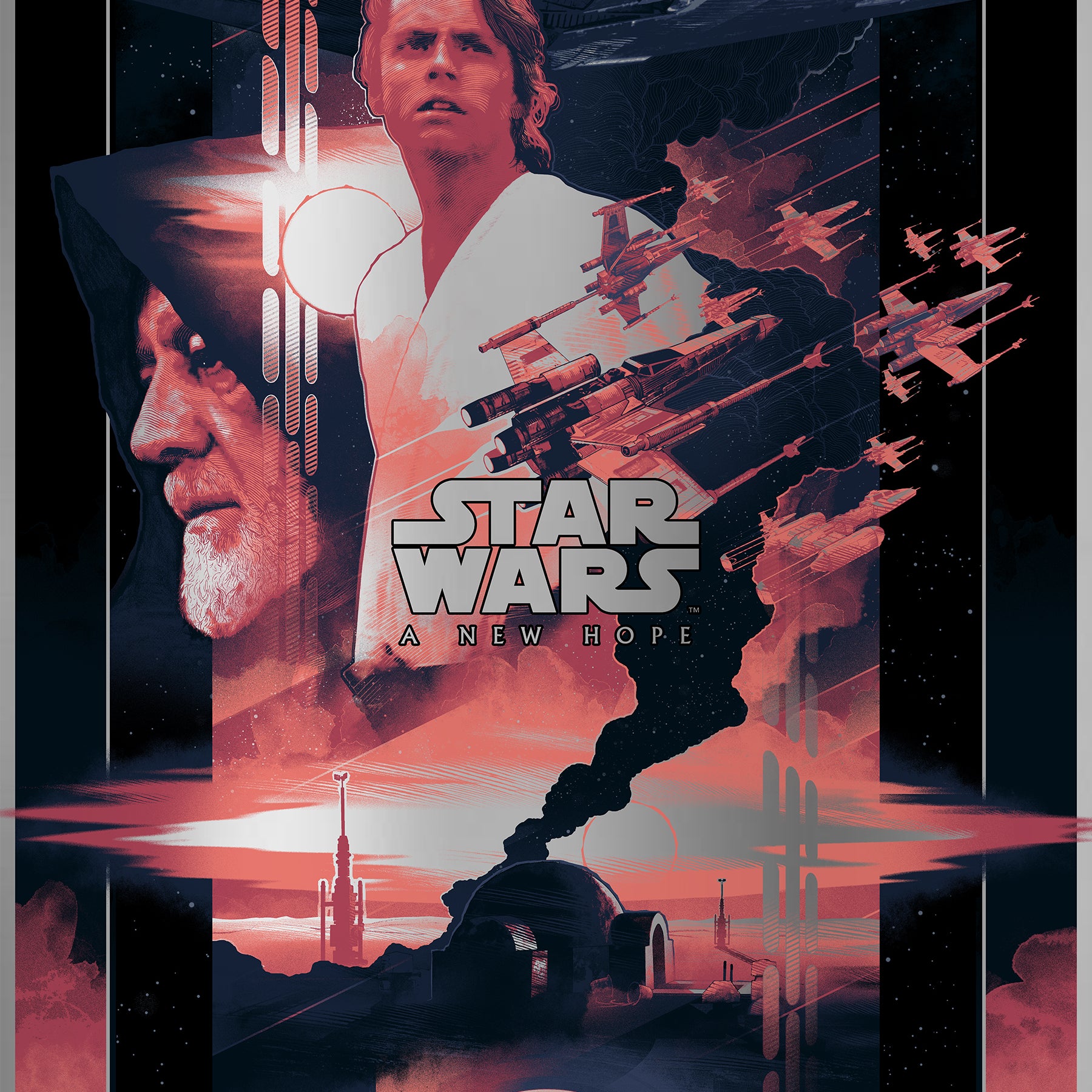 John Guydo "Original Star Wars Saga Triptych" AP Foil SET