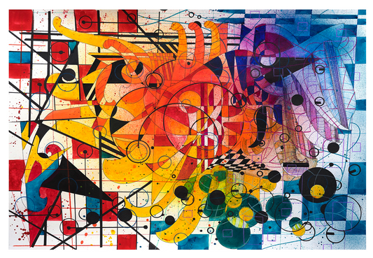 Joey Feldman "Abstract #4" Hand-Embellished Edition