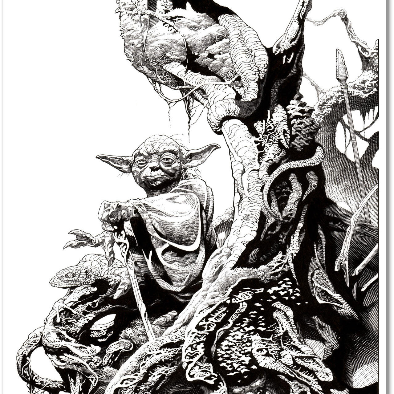Andy Brase "Yoda: Master of Dagobah" Letterpress