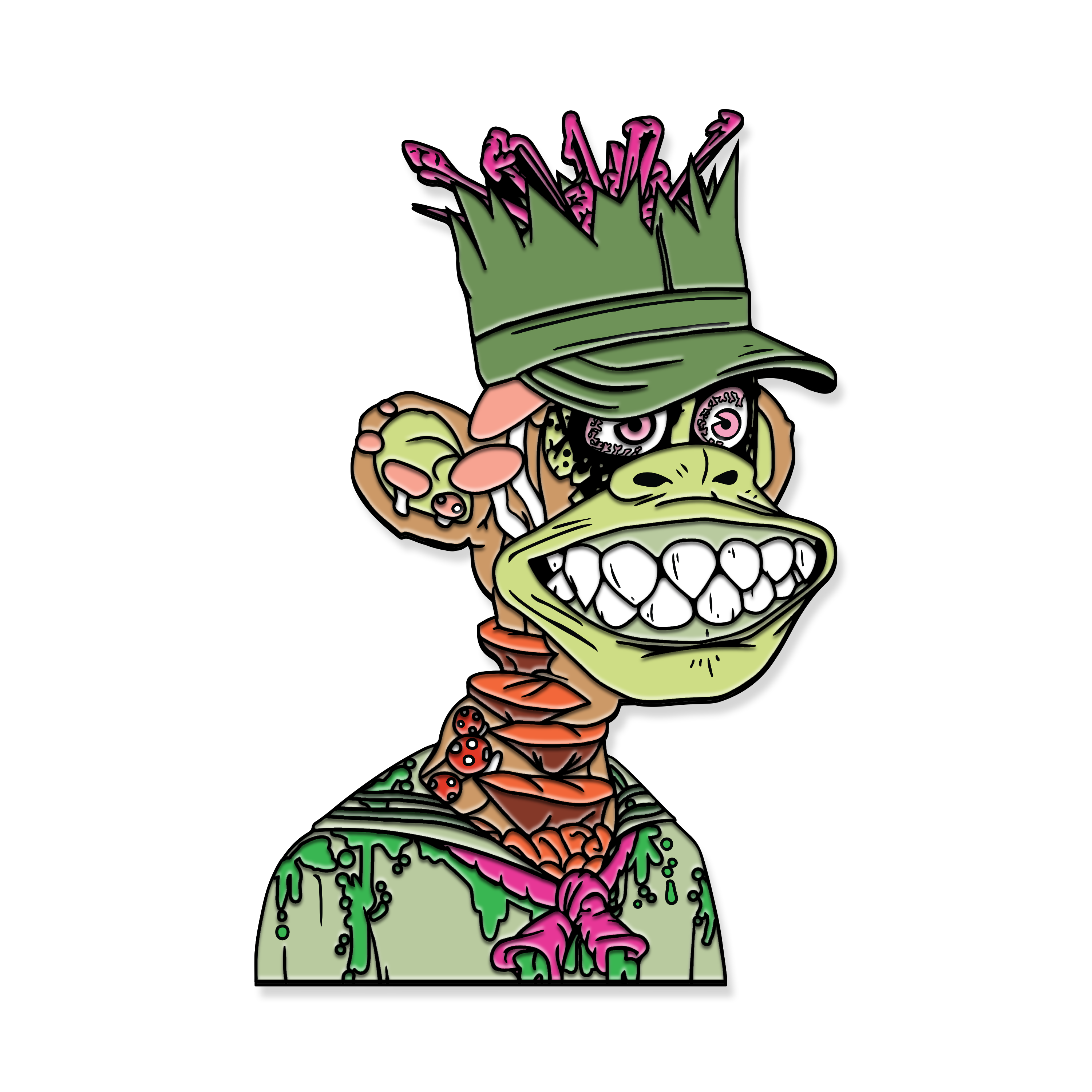 Mutant Ape #10984 - Enamel Lapel Pin