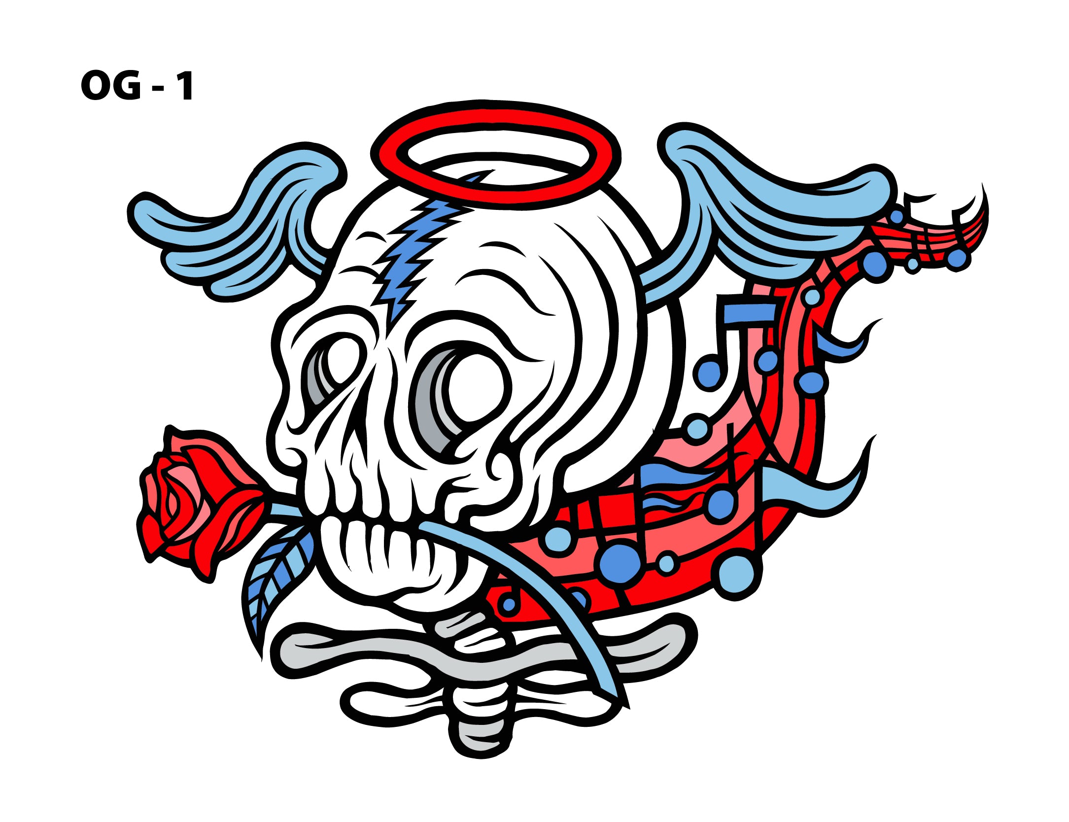 Micah Hughes "The Music Never Stops (Grateful Dead)" 2-Pin Combo