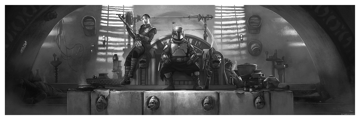 Pablo Olivera "Boba's Throne" B&W Variant AP