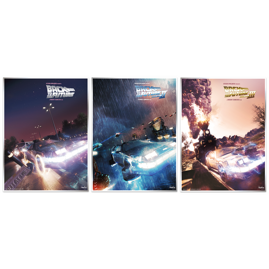 Oliver Rankin "Back to the Future: Trilogy" Foil Variant SET