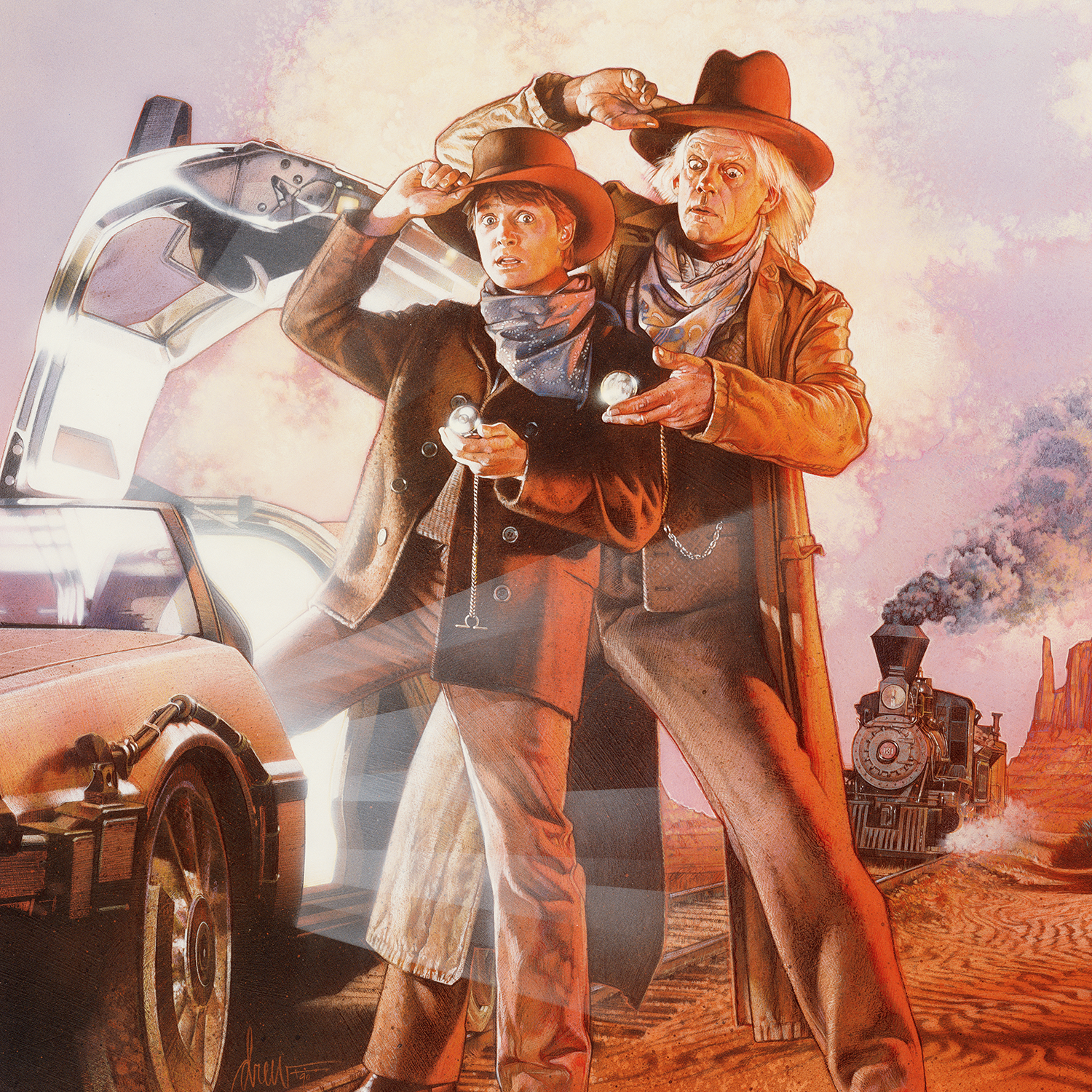 Drew Struzan "Back to the Future Part III" Art Print Variant