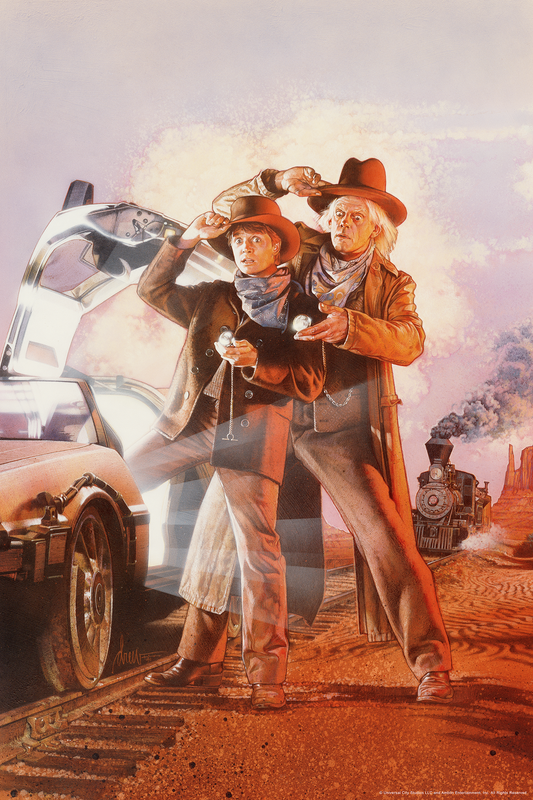 Drew Struzan "Back to the Future Part III" Art Print Variant