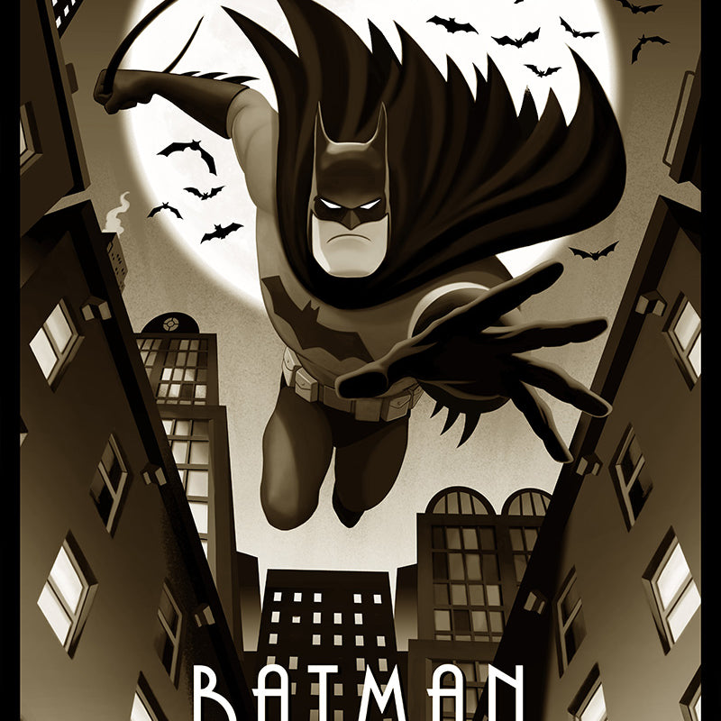 Pablo Olivera "Batman: The Animated Series" Sepia Variant