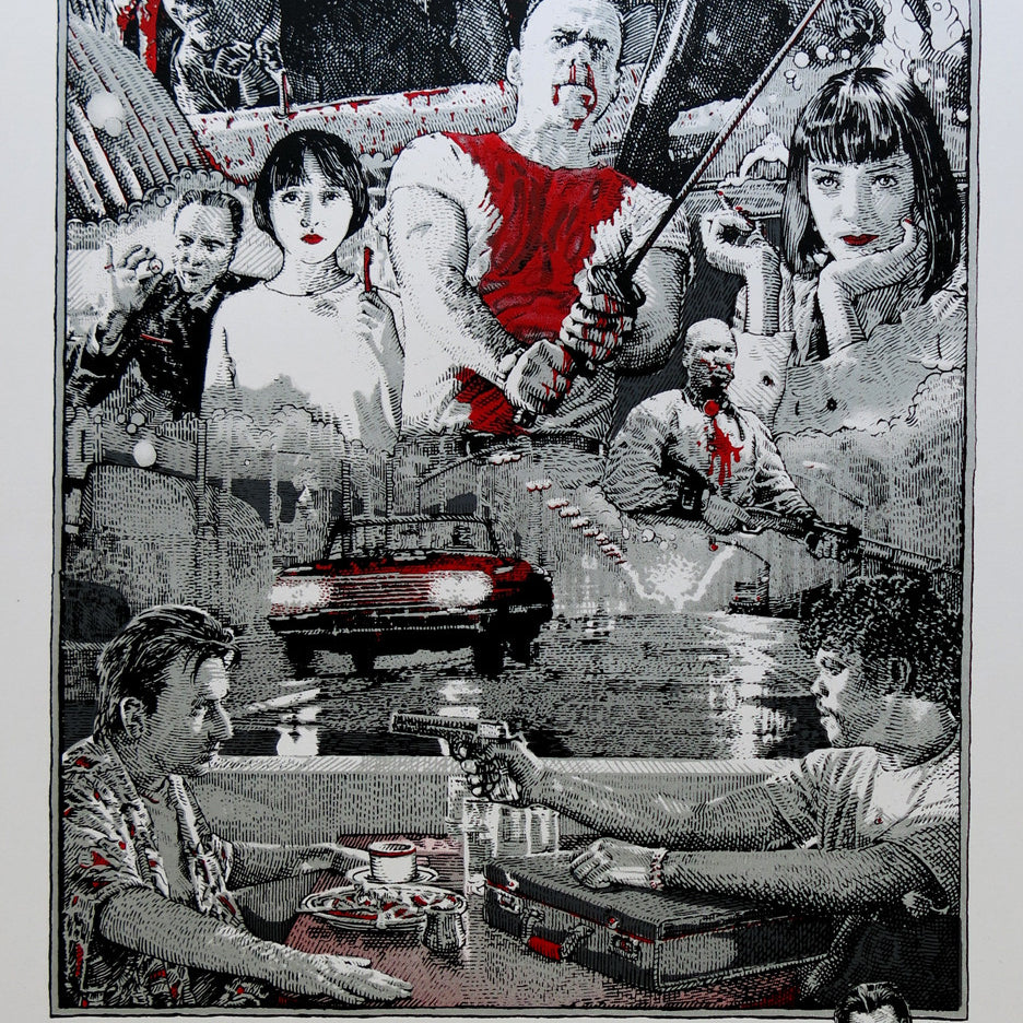 David Welker "Pulp Fiction" Blue-Silver Edition