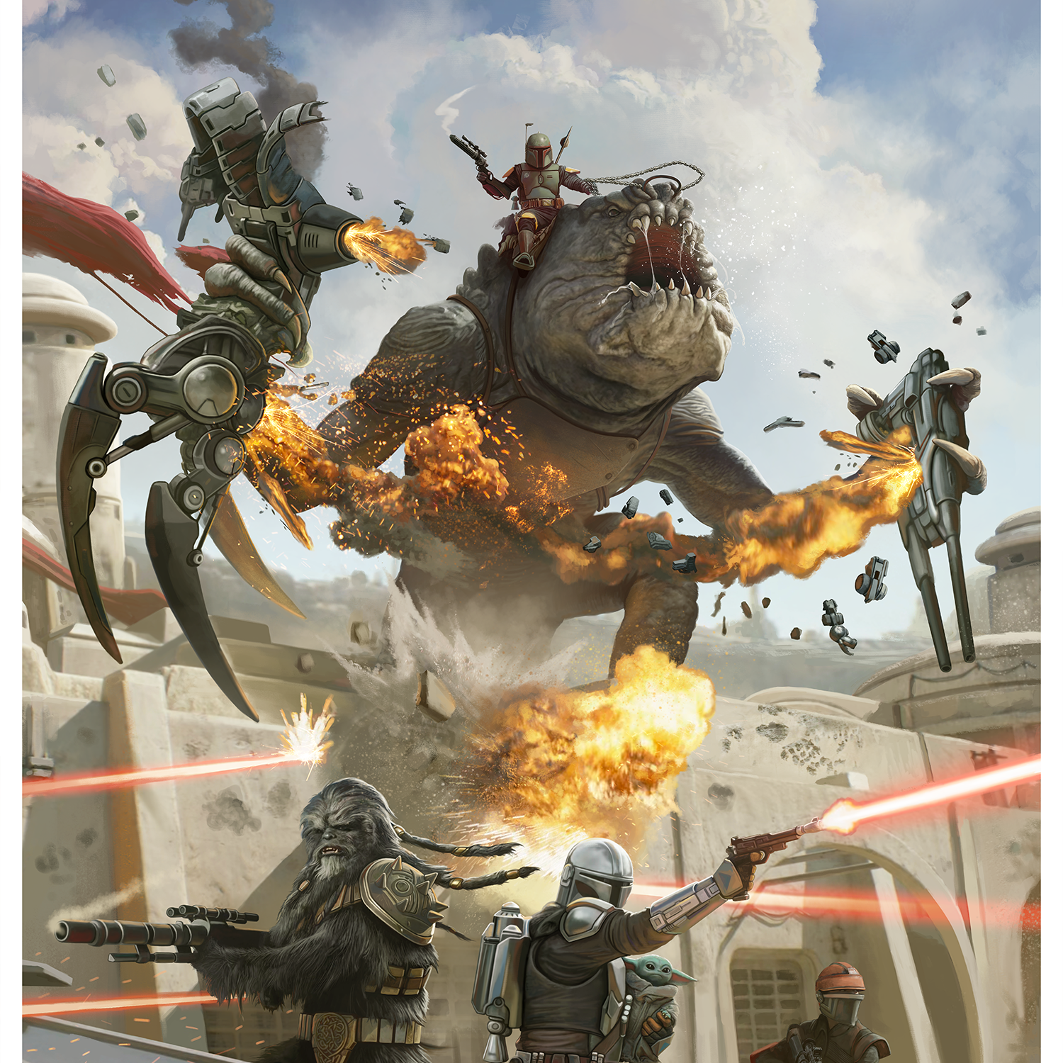 Pablo Olivera "Battle of Mos Espa (The Book of Boba Fett)" Variant