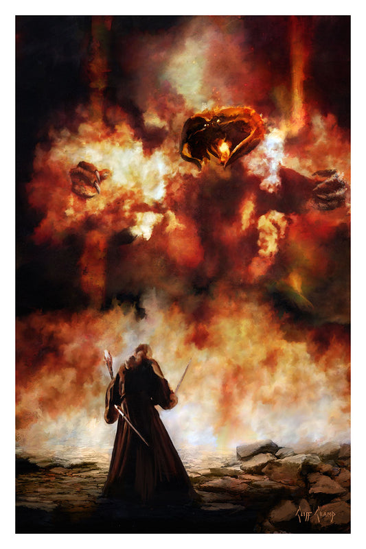 Cliff Cramp "Gandalf and Balrog"