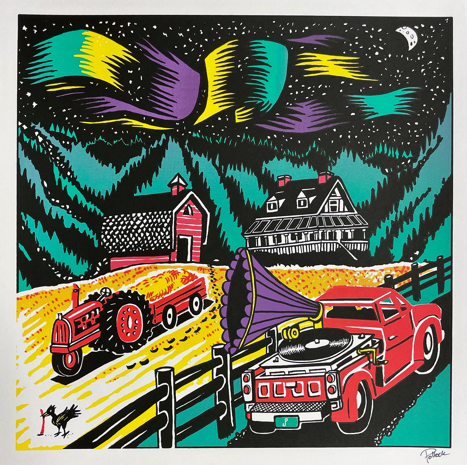 Jim Pollock "Cluster Flies Album Art" Farmall Edition