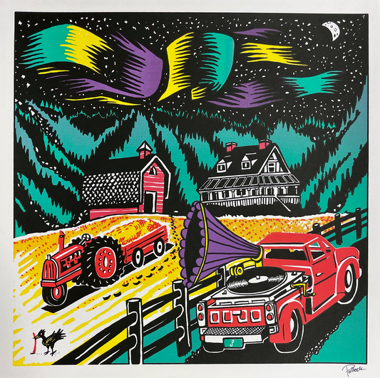 Jim Pollock "Cluster Flies Album Art" Farmall Edition