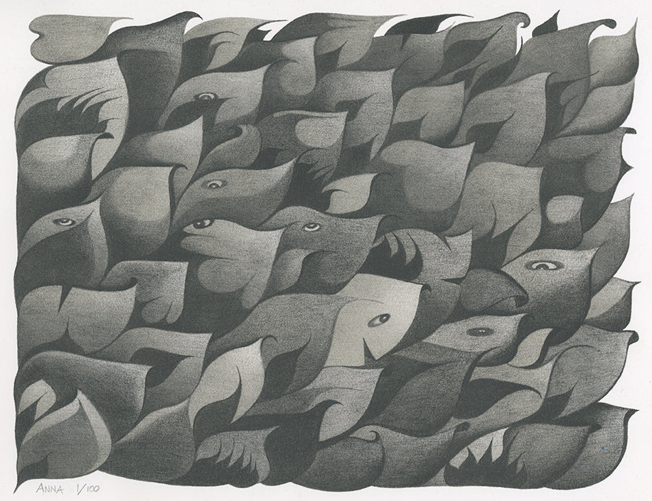 Anna Witt "Creature Leaves" Print