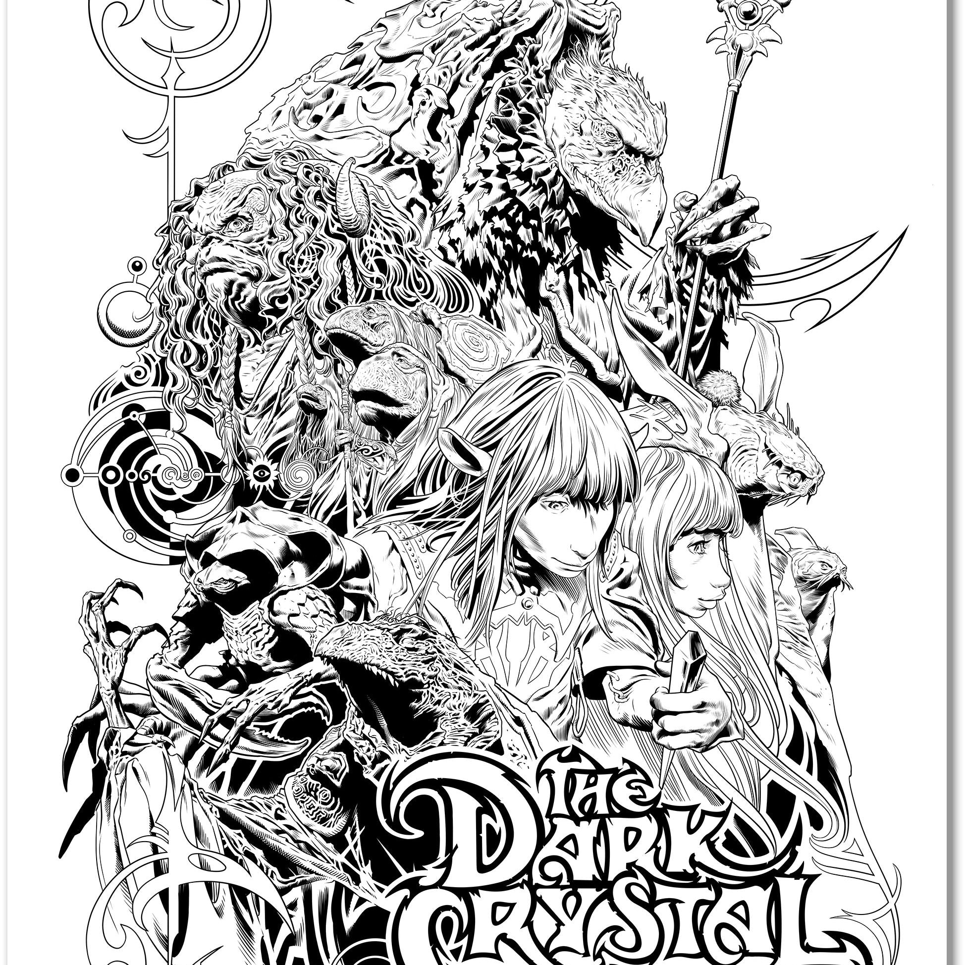 Sergio Sandoval "The Dark Crystal" Letterpress