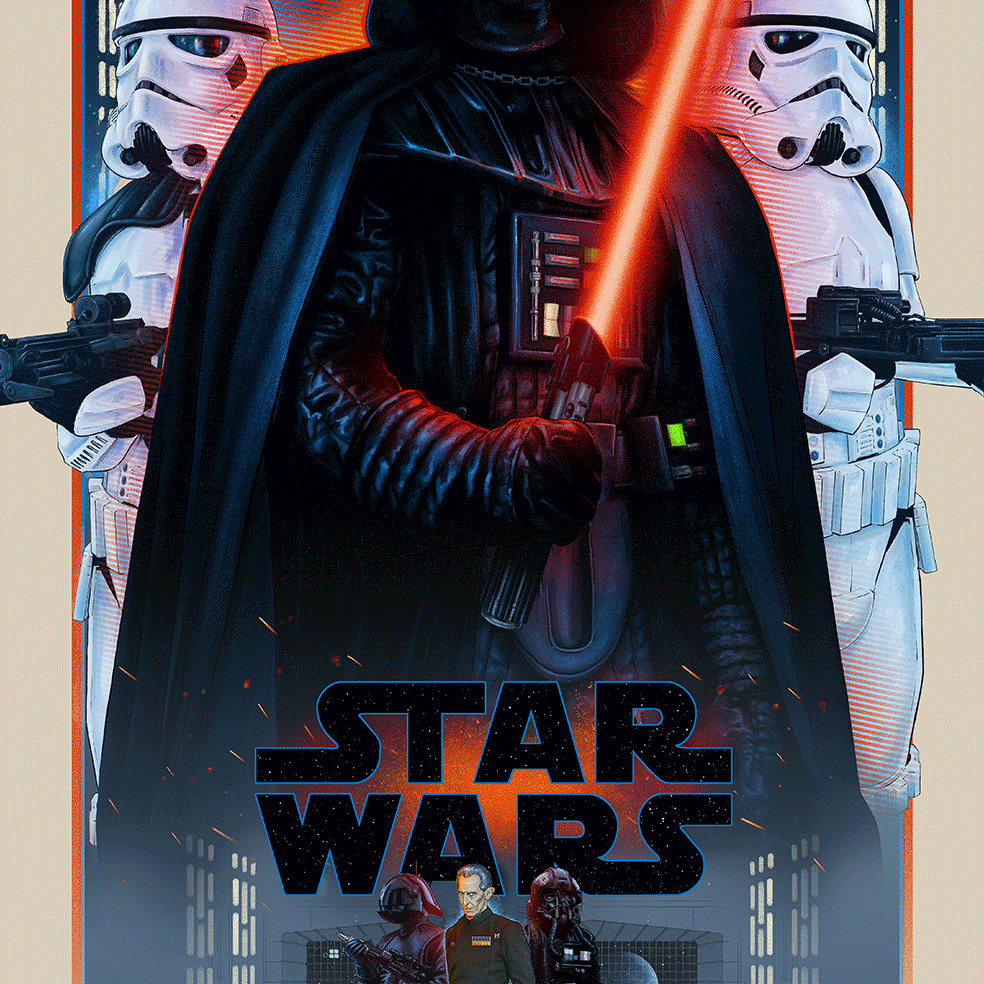 Vance Kelly "Galactic Empire" 3D Lenticular PLEX