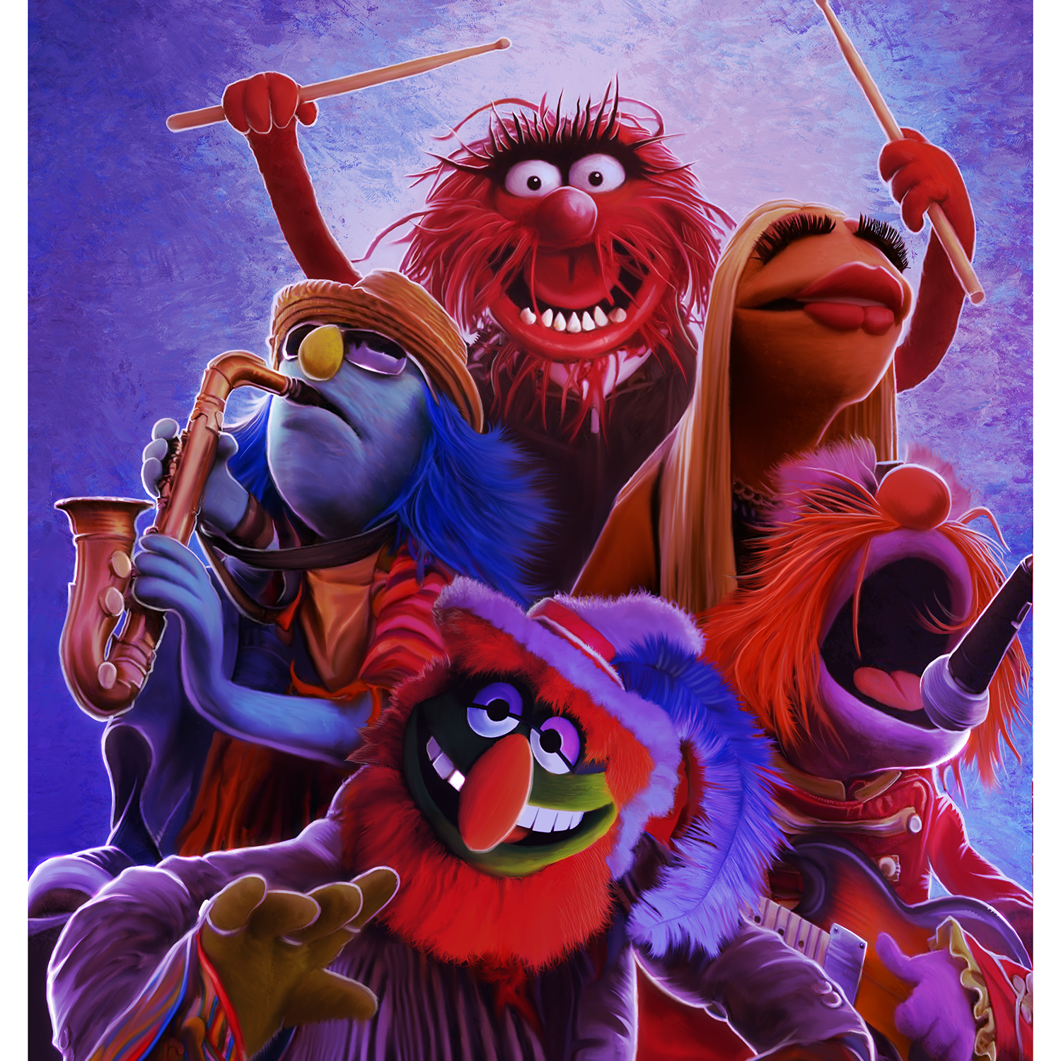 Mark Chilcott "Dr. Teeth & The Electric Mayhem" Art Print