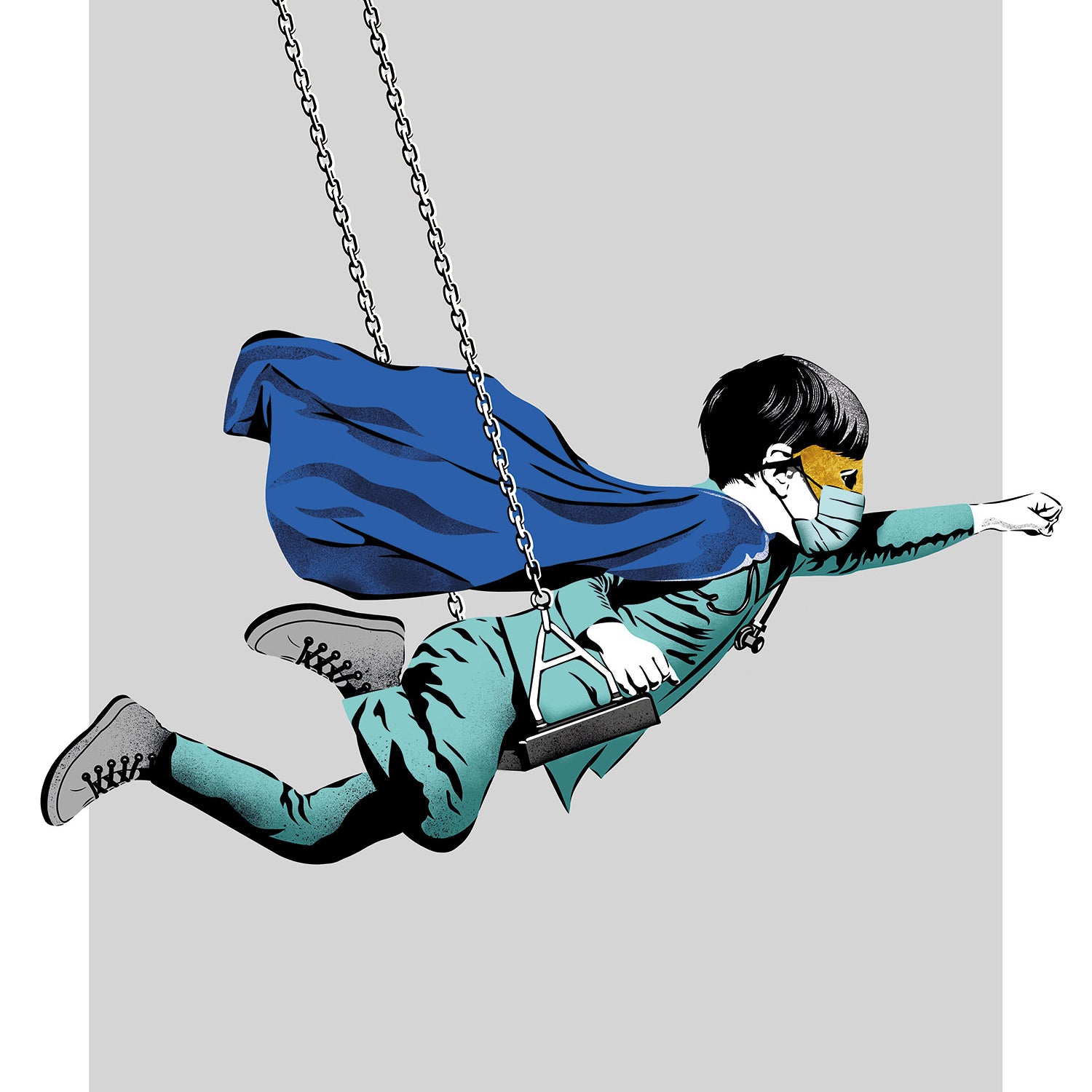 Karl Read "Dreamer - True Hero" Charity Print - 24k Gold Leaf Variant