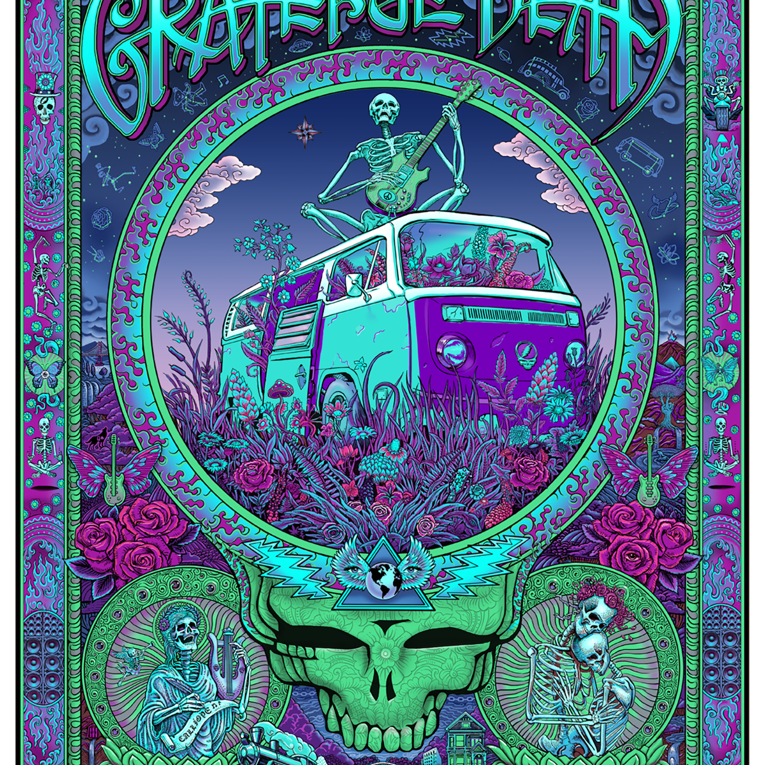 Emek "Grateful Dead" Blue Foil Variant