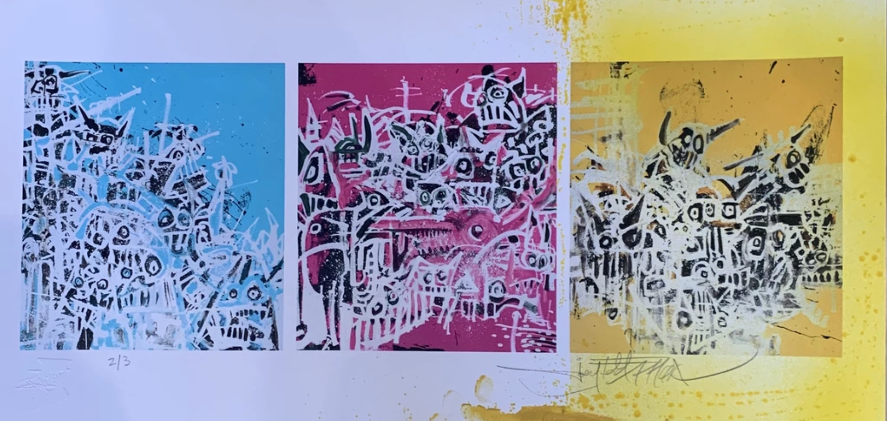 Joey Feldman "Primary Colors" Hand-Embellished