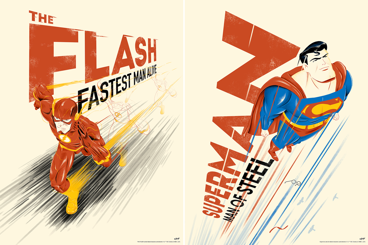 Doaly "The Flash & Superman" SET