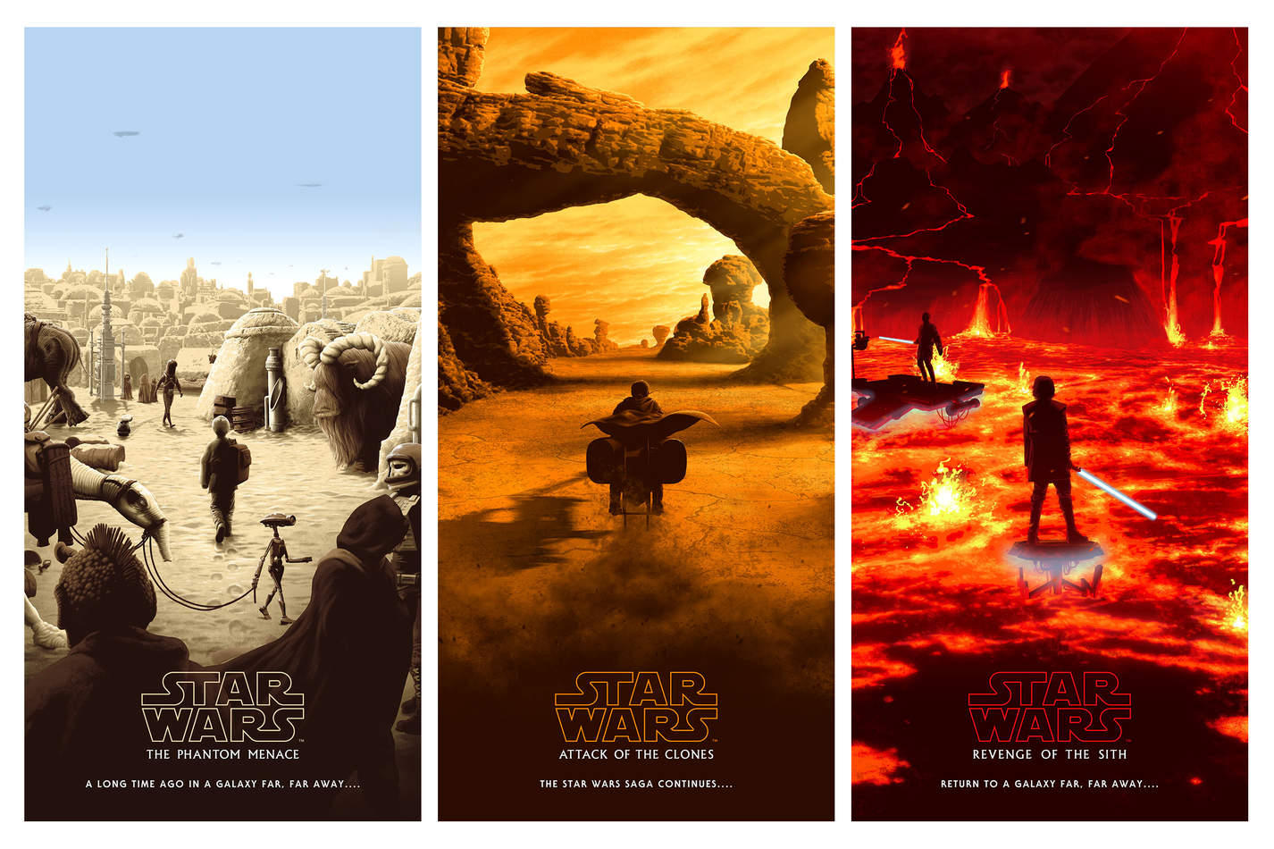 Florey Star Wars Prequel Trilogy Set Bottleneck Gallery 