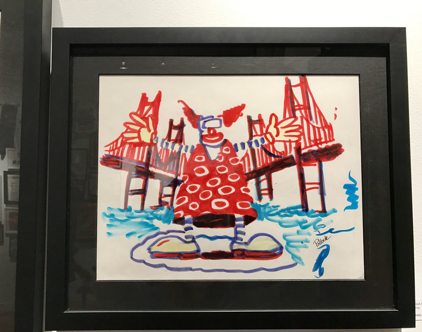 Jim Pollock "Phish B&J Randall's Island Waterwheel Clown OG" Marker Sketch