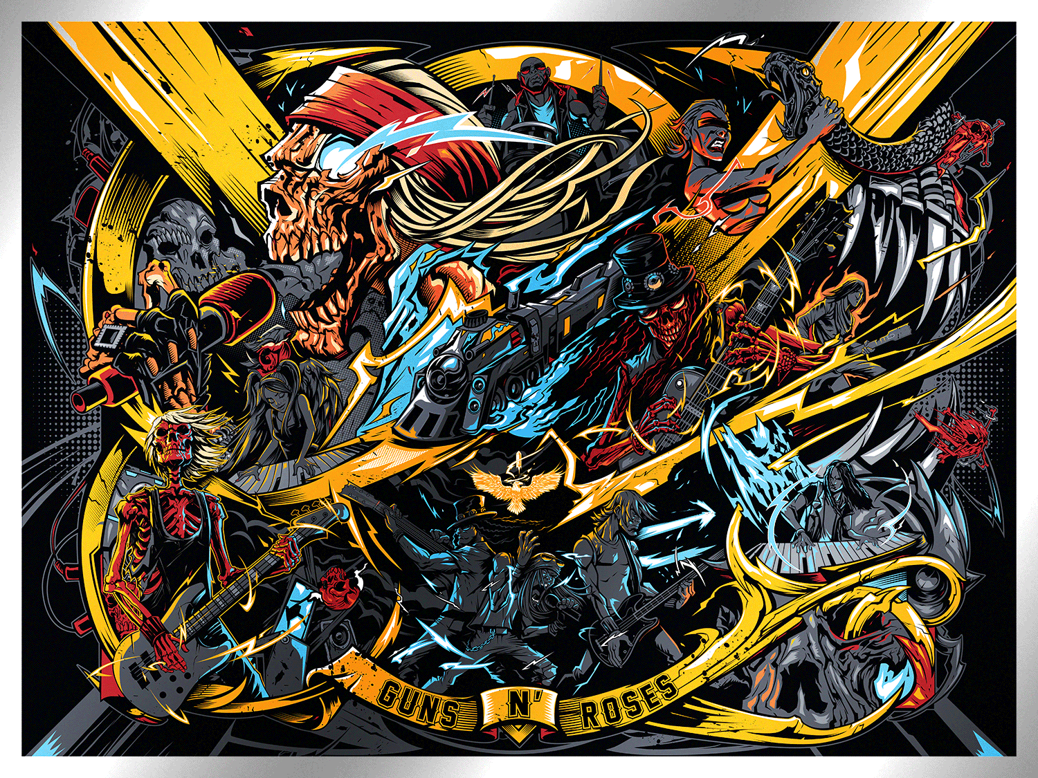 Dayne Henry Jr.  "Guns N' Roses" Metallic Foil Variant