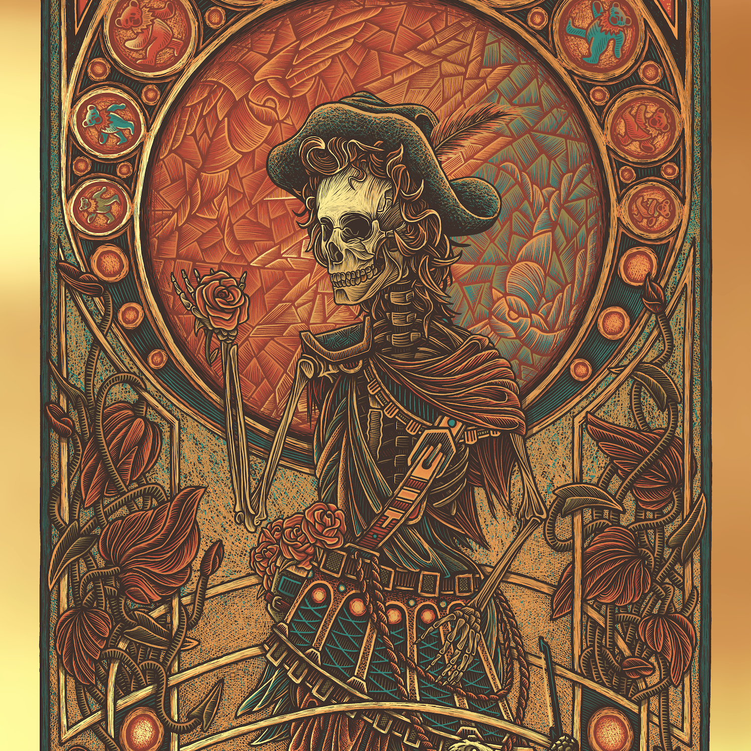 Luke Martin "Grateful Dead" Foil Edition