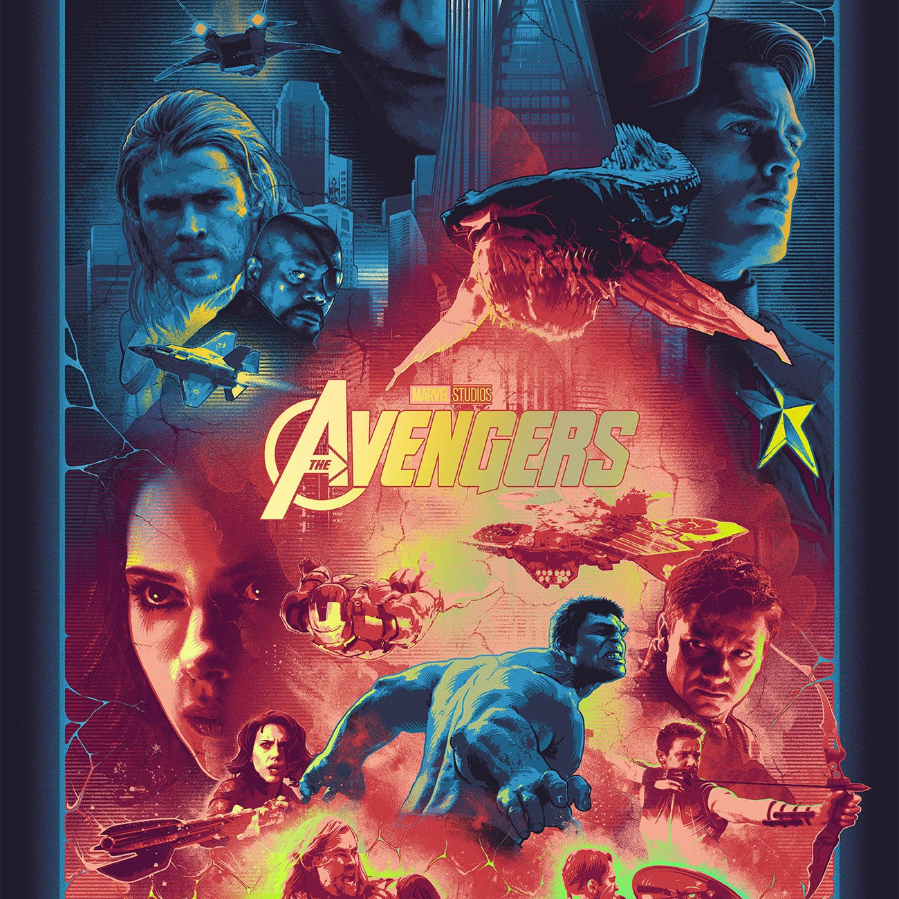John Guydo "Avengers Infinity Saga" SET - Foil Variant - AP