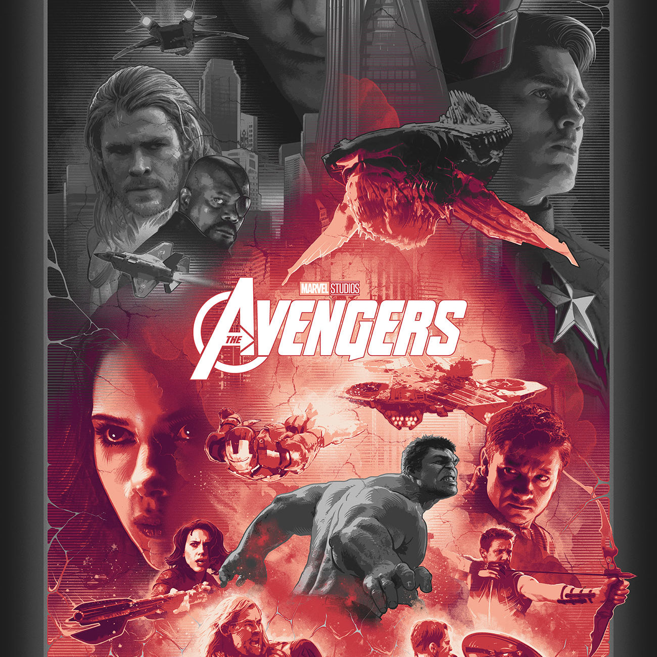 John Guydo "The Avengers" Noir Variant