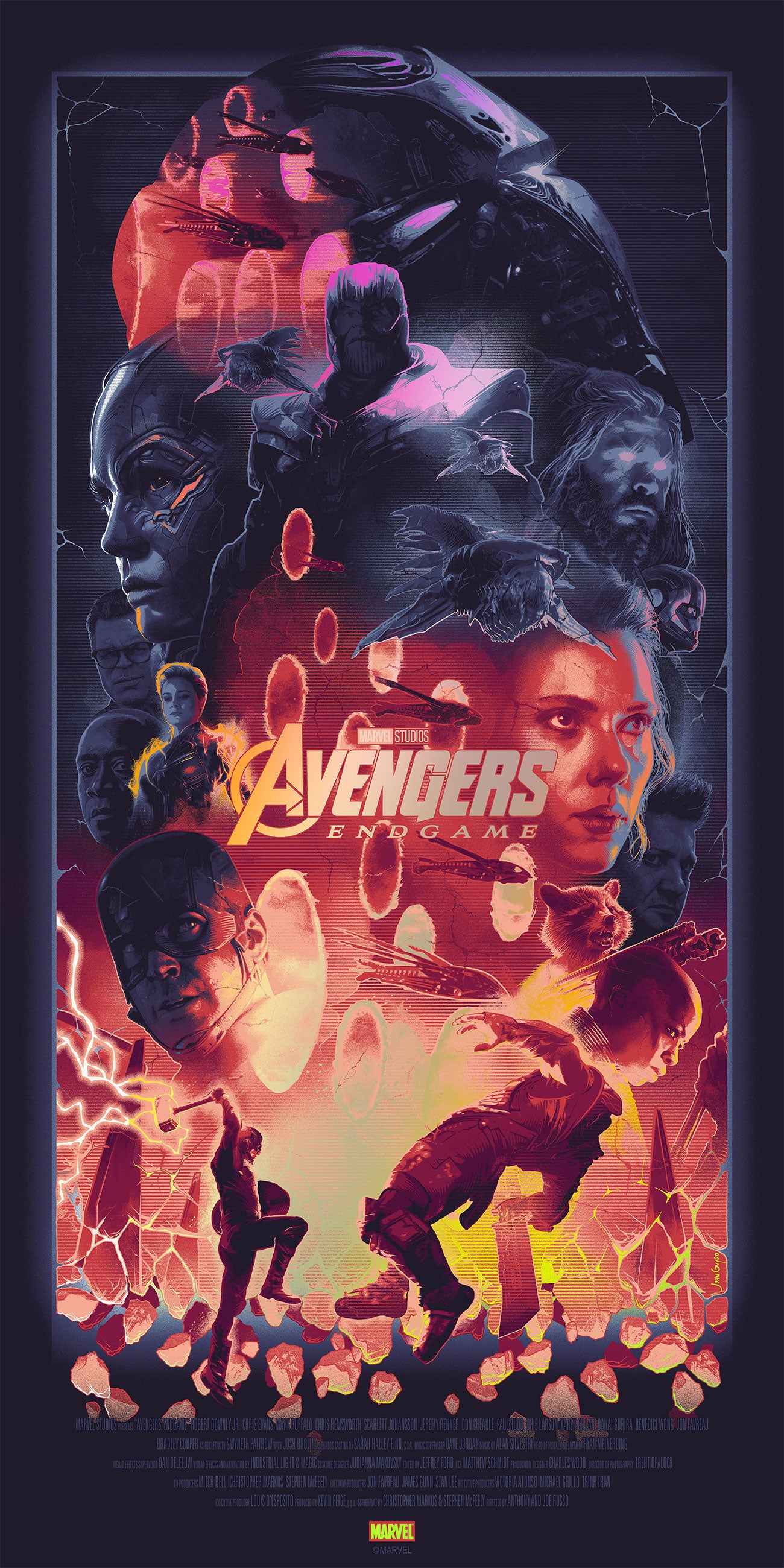 John Guydo "Avengers Infinity Saga" SET - Foil Variant