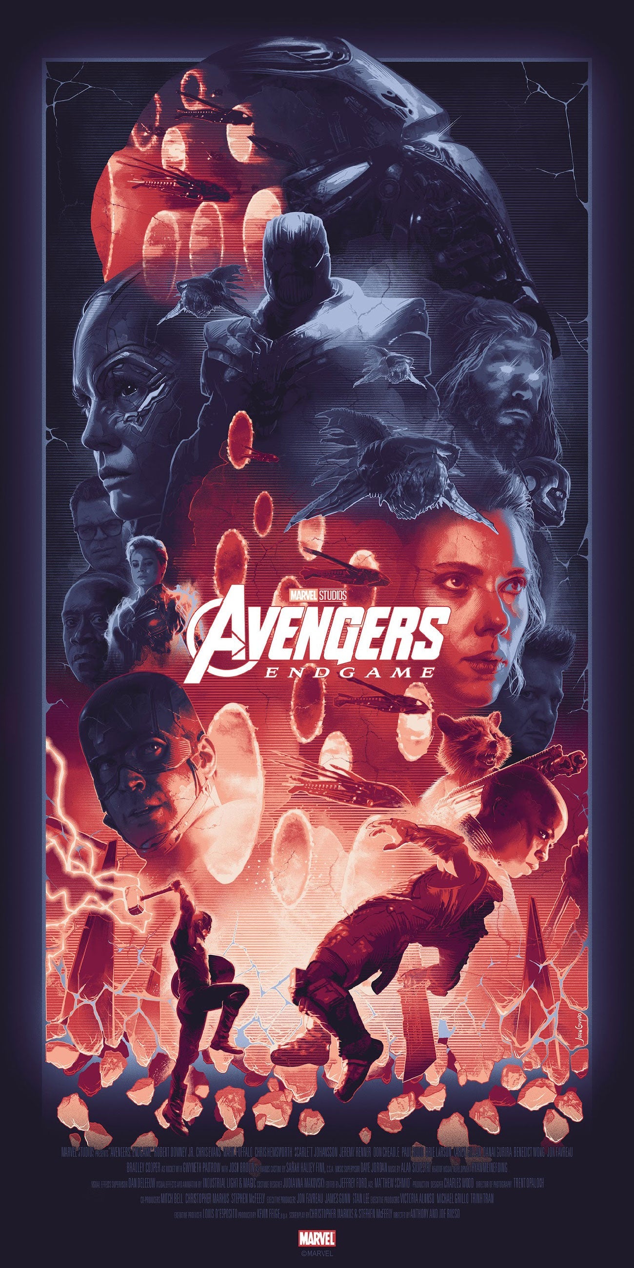 John Guydo "Avengers Infinity Saga" SET - Timed Edition - AP
