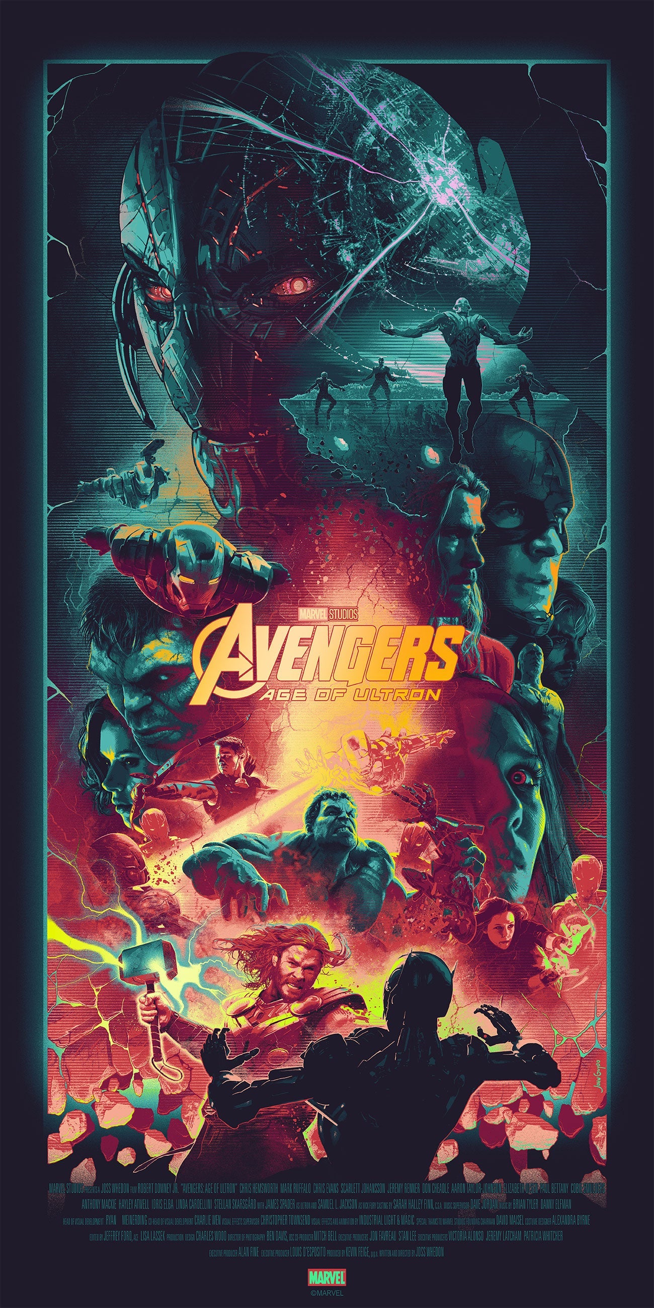 John Guydo "Avengers Infinity Saga" SET - Foil Variant - AP