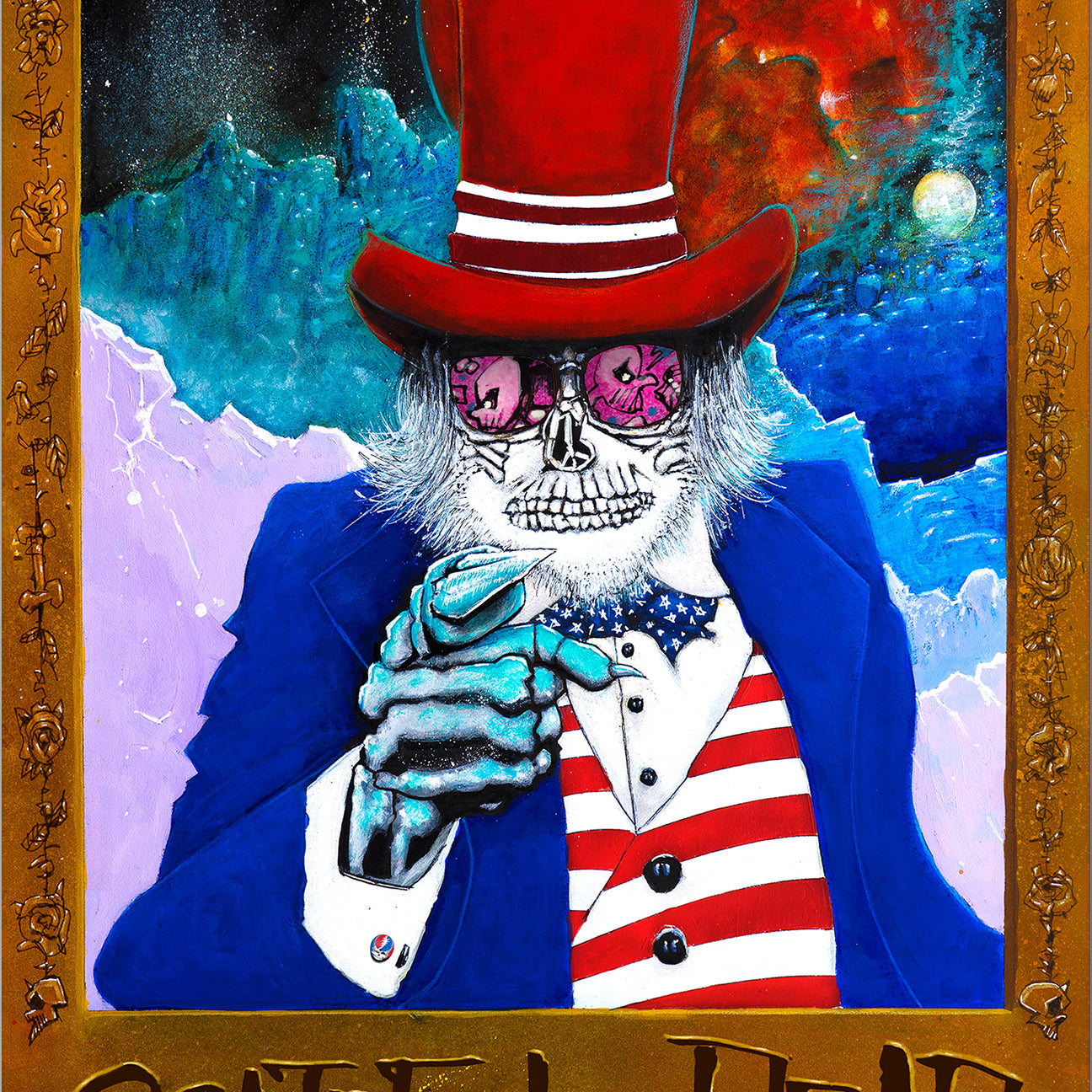 Joey Feldman "Grateful Dead: Uncle Sam Wants You" Hand Embellished