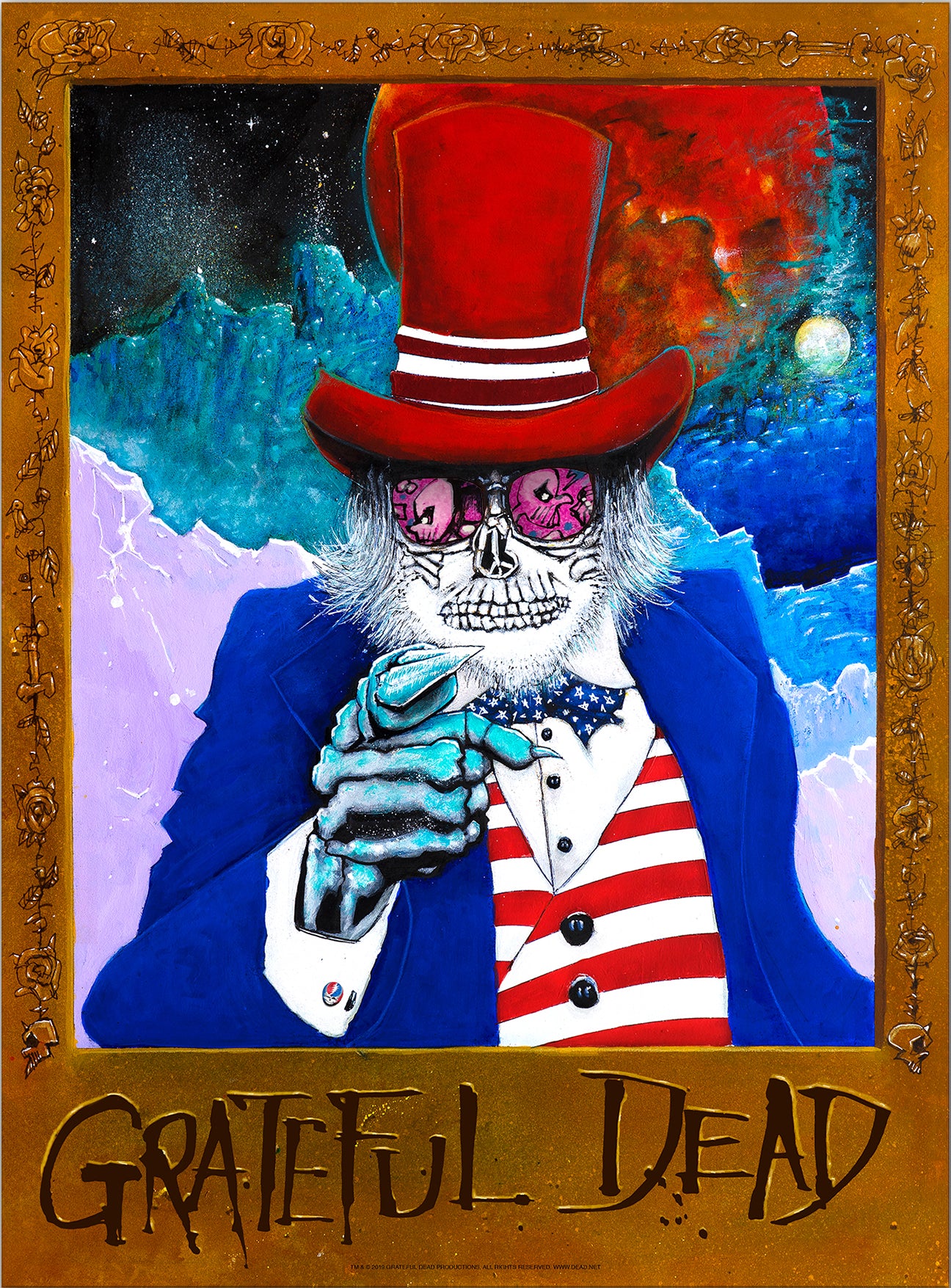 Joey Feldman "Grateful Dead: Uncle Sam Wants You" Hand Embellished