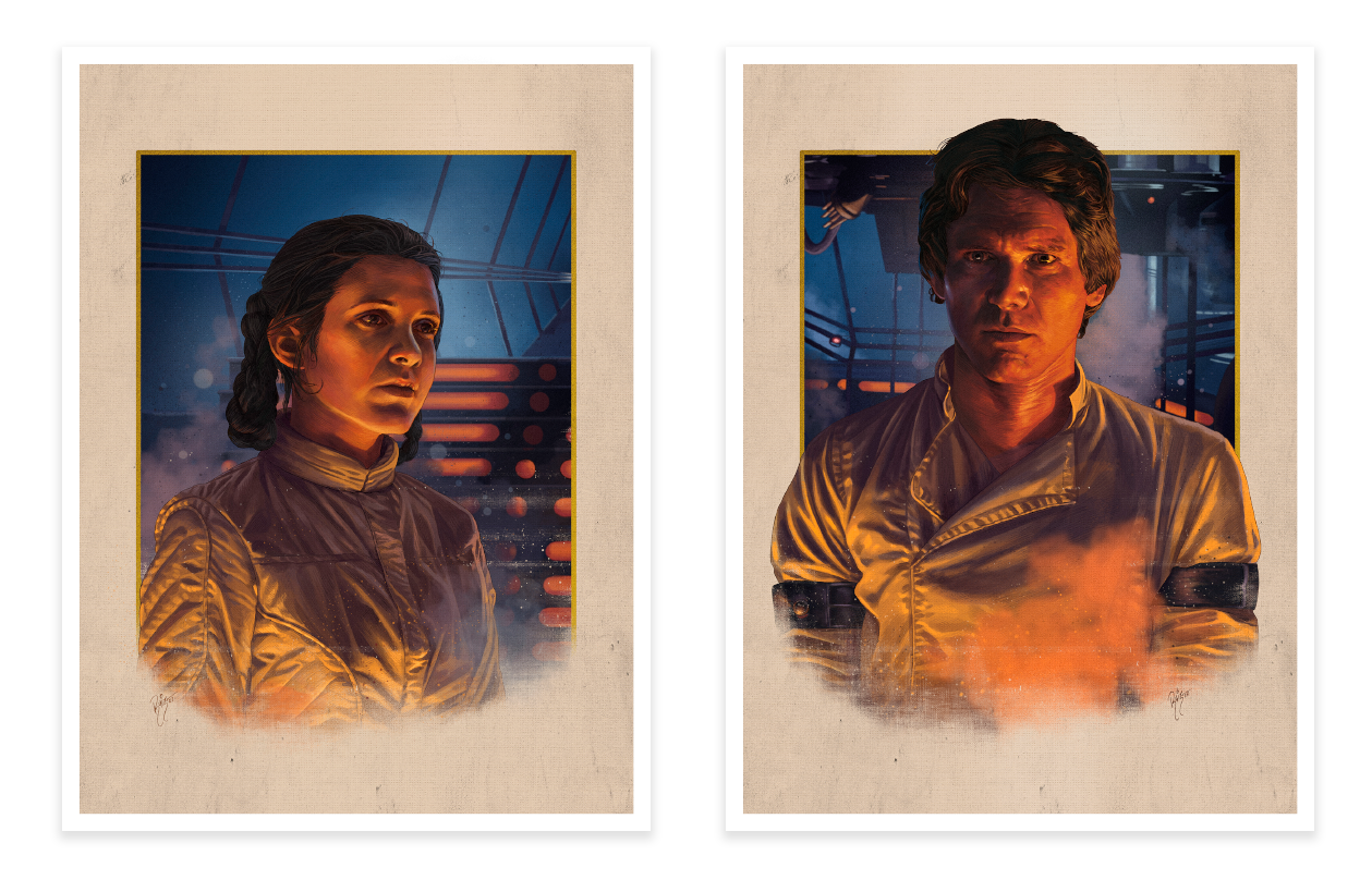 Ruiz Burgos "Princess Leia & Han Solo" SET