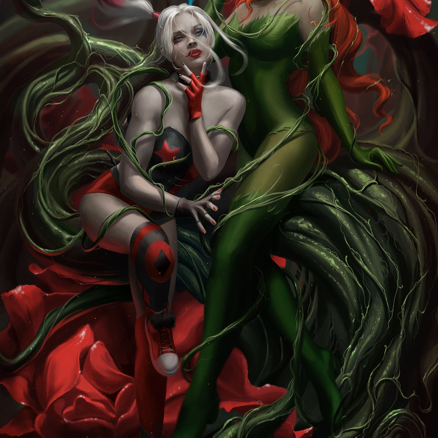 Ann Bembi "Harley Quinn and Poison Ivy"