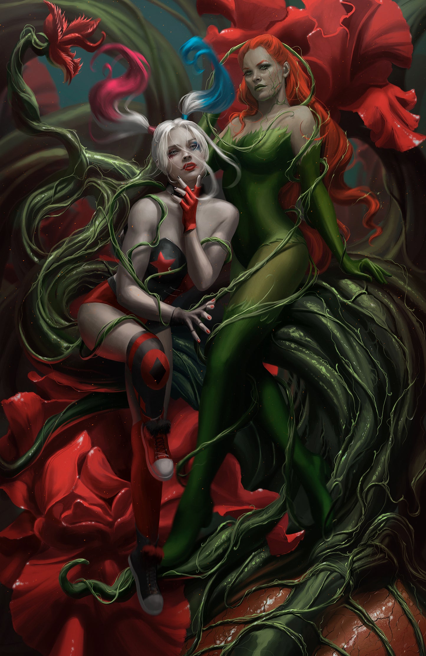 Ann Bembi "Harley Quinn and Poison Ivy"