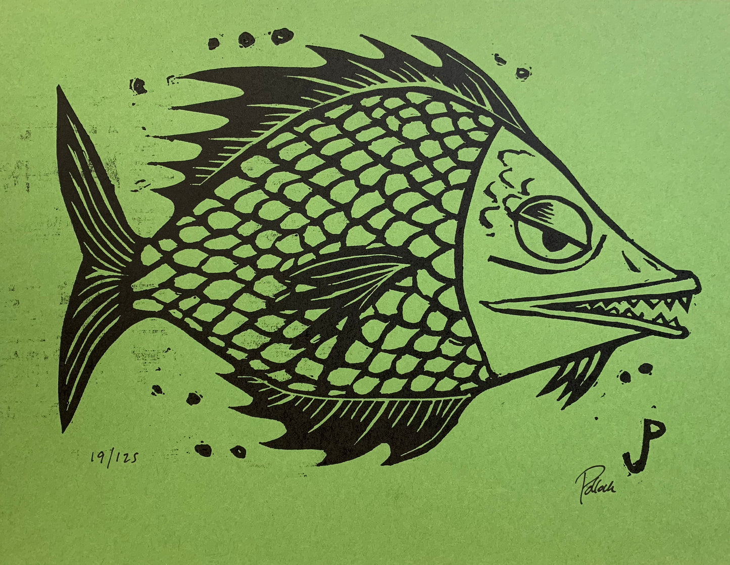 Jim Pollock "Fish" (Green Colorway)